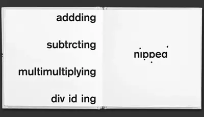 Page from 'Watching Words Move' – Robert Brownjohn, Ivan Chermayeff & Tom Geismar 